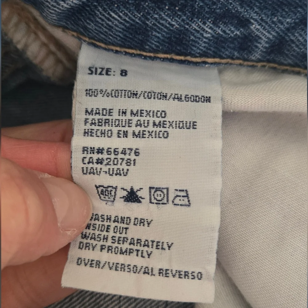 3/$25 Tommy Hilfiger 2002 Y2K Vintage Boyfriend Denim Jean Size 8